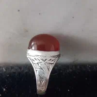 انگشتر رکاب نقره سنگ عقیق|جواهرات|کاشان, کوی اداره گاز|دیوار