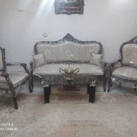 فروش مبل دسته چوبی با ناهارخوری|مبلمان خانگی و میز عسلی|ملارد, |دیوار