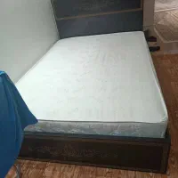 تختخواب تمام ام دی آف بهمراه تشک رویال اصل