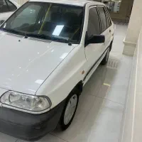پراید سفید رنگ مدل ۹۳ دوگانه کارخانه