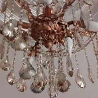 یک جفت لوستر پنج شاخه سالم