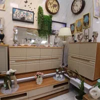 کنسول وآینه میز جاکفشی ست کامل جهزیه عروس|بوفه، ویترین، کنسول|نسیم‌شهر, |دیوار