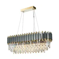 لوستر لاینر کریستال تینا مدرن|لوستر و چراغ آویز|تهران, فلسطین (میدان انقلاب)|دیوار