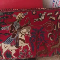 پشتی قدیمی دست بافت