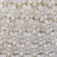 پرده گیپور ترک  رنگ شیری روشن (۲ عدد)