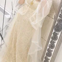 لباس مجلسی  کرم رنگ