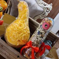 حکاکی هندوانه کدو میوه آرایی  یلدا عروس کیک یلدایی