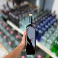 بطری‌شیشه‌ای1لیتری‌چهار‌گوش