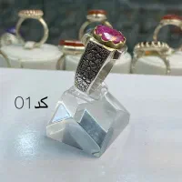 انگشتر نقره یاقوت سرخ آفریقا