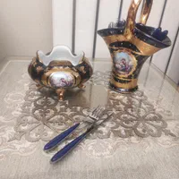 سرویس پذیرایی طلاکوب سرمه ای