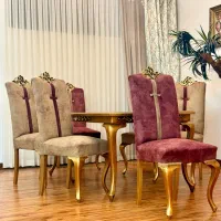 مبل و نهارخوری استیل سلطنتی برند عزلتی ( نو )