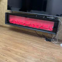 میز تلویزیون شومینه دار