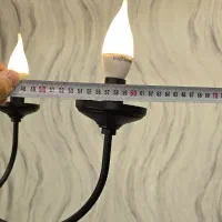 لوستر ۶شاخه  مدرن|لوستر و چراغ آویز|فردیس, فردیس|دیوار