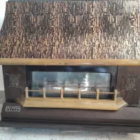 بخاری گازی  ایران شرق طرح شومینه  در حد نو|بخاری، هیتر، شومینه|جغتای, |دیوار