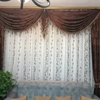 فروش پرده ساتن در حد نو