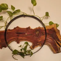 ساعت دیواری روستیک(چوب طبیعی)