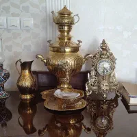 سماور  برنزی زغالی