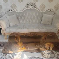 مبل ۷نفره کلاسیک با عسلی و جلو مبل