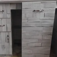میز ام دی اف mdf چرخ خیاطی با صندلی