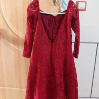 لباس مجلسی عروسکی قرمز