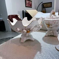 سرویس پذیرایی چینی ۴تیکه|ظروف سرو و پذیرایی|گرگان, |دیوار