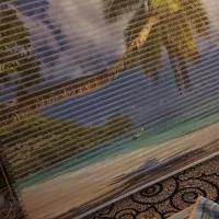 پرده زبرا نو نو فقط بسته شده دوباره باز شده|پرده، رانر، رومیزی|کهریزک, |دیوار