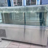 یخچال شیشه مکعبی ۲ متری تمام استیل