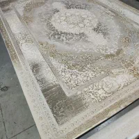فرش کرم نسکافه ای فرش 1200 شانه  موکا