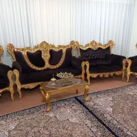 مبلمان خانگی با جلو مبلی و عسلی هفت نفره