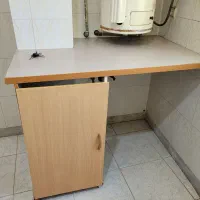 کابینت ام دی اف با سینک و هود|کتابخانه، شلف، قفسههای دیواری|سمنان, |دیوار