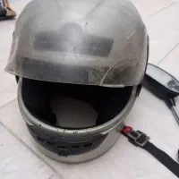 کلاه کاسکت به همراه اینه موتور|قطعات یدکی و لوازم جانبی|مشهد, مهدی آباد (بلوار توس)|دیوار