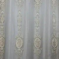 پرده پذیرایی مخمل دوزی به همراه زیرپرده ای کلا نو