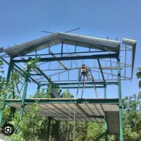 جوشکاری سقف شیروانی/ نصب حفاظ آهنی/ ساخت درب حیاط