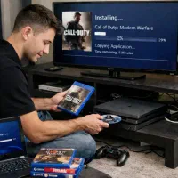 نصب بازی ps4 کپی‌خور در محل