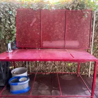 ۲ عدد میز کار نجاری و گیره و دینام ۲ اسب