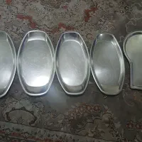 دیس استیل و زیر سماوری استیل قدیمی