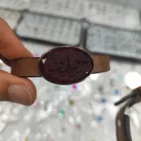 دستبنده امامان چرمه اصل قاب نقره حکاکی شده دستساز|زیورآلات و اکسسوری|محمدیه-قزوین, |دیوار