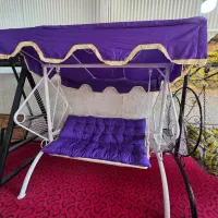 تاب فلزی لوکس تاب حیاطی 3 نفره و 4 نفره تخت خوابشو|صندلی و نیمکت|خمینیشهر, |دیوار