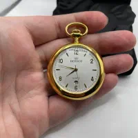 ساعت جیبی ۲۴ عیار گلدکوییست کمیاب