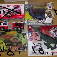 اسباب بازی پسرانه دخترانه دایناسور قطار ماشین تفنگ