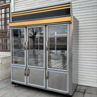 یخچال شش در پشت بسته استیل دومتری