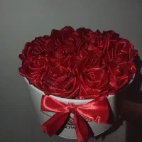 دسته گل روبانی