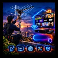 نصب تنظیم آنتن وتعمیر گیرنده دیجیتال تلویزیون