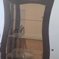 بوفه چوبی آینه دار