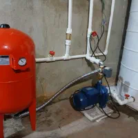 لوله کشی آب نصب پمپ ومخزن و شیرآلات وخورده کاری