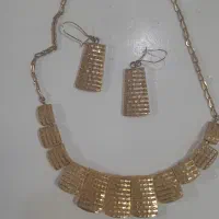 گردنبند طلا وگوشواره