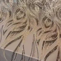 دو پنل پارچه مجلسی سنگ دوزی