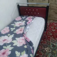 تخت فلزی تک نفره با دوشک نو نو