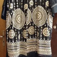 مانتو اینه کاری ودمپایی مجلسی