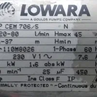 پمپ آب لوارا اصل ایتالیا 2اسب بخار پر قدرت